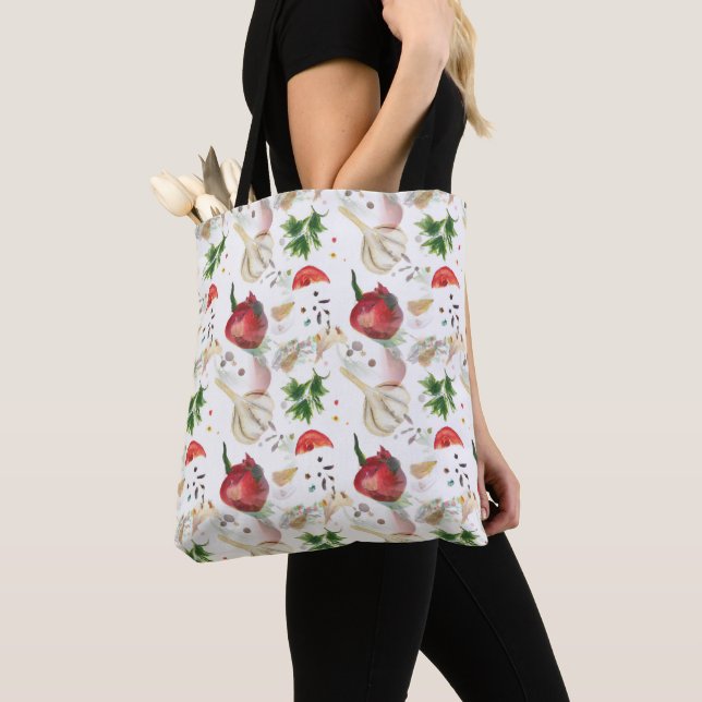 Bolso De Tela Verduras y especias (Detalle)