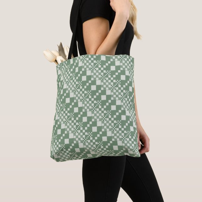 Bolso De Tela Verificado, comprueba en verde (Detalle)