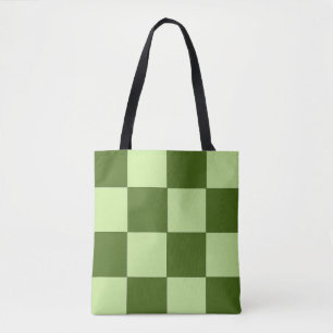 Bolso De Tela Verificadores de color verde oscuro y verde claro