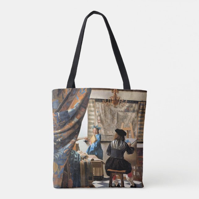 Bolso De Tela Vermeer - El arte de la pintura (Reverso)