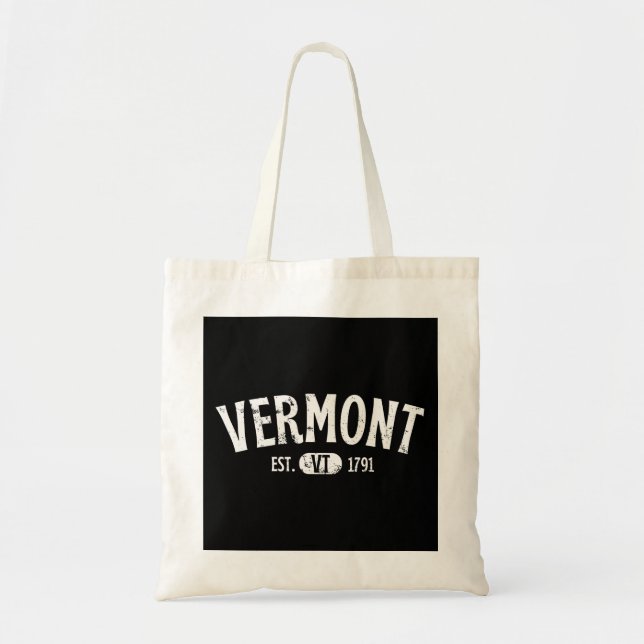 Bolso De Tela Vermont Retro Vintage VT (Frente)