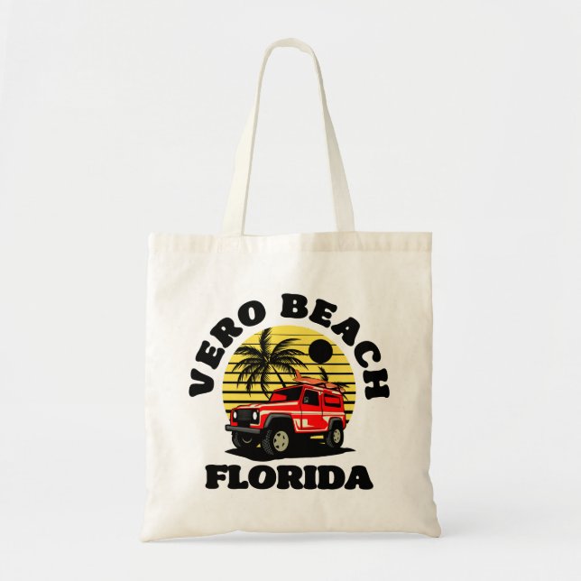Bolso De Tela Vero Beach, Florida (Frente)