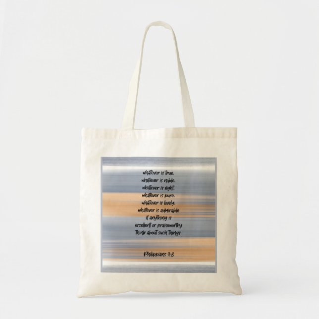 Bolso De Tela versículo bíblico (Frente)