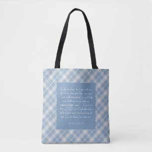 Bolso De Tela Versículo bíblico personalizable Isaías 41:10, 13