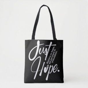 Bolso De Tela Verso de la Biblia Cristiana inspiradora