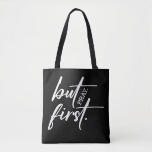 Bolso De Tela Verso de la Biblia Cristiana inspiradora