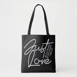 Bolso De Tela Verso de la Biblia Cristiana inspiradora