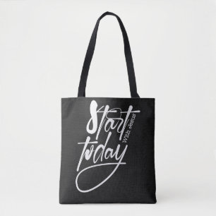 Bolso De Tela Verso de la Biblia Cristiana inspiradora