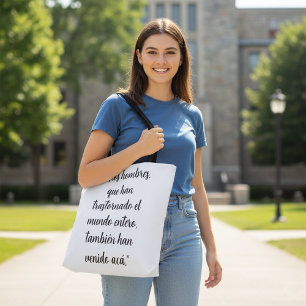 Bolso De Tela Verso de la Biblia española cristiana 17 Hechos 17