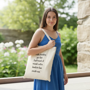 Bolso De Tela Verso de la Biblia española cristiana 17 Hechos 17