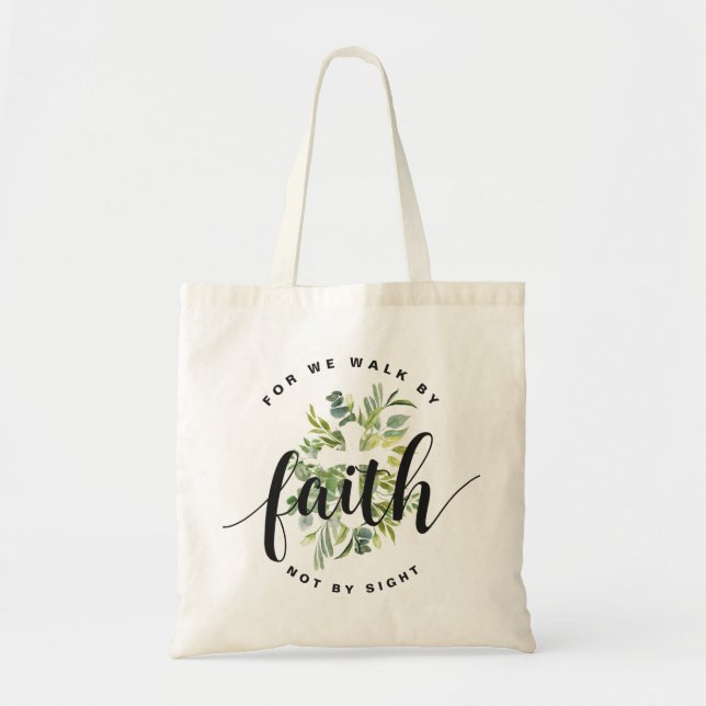 Bolso De Tela Verso de la Biblia religiosa entre religiones (Frente)