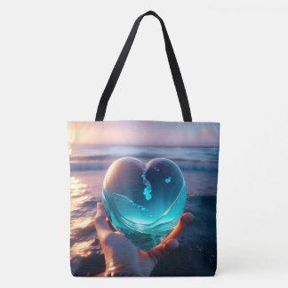 Bolso De Tela Very beautiful romantic heart picture AI
