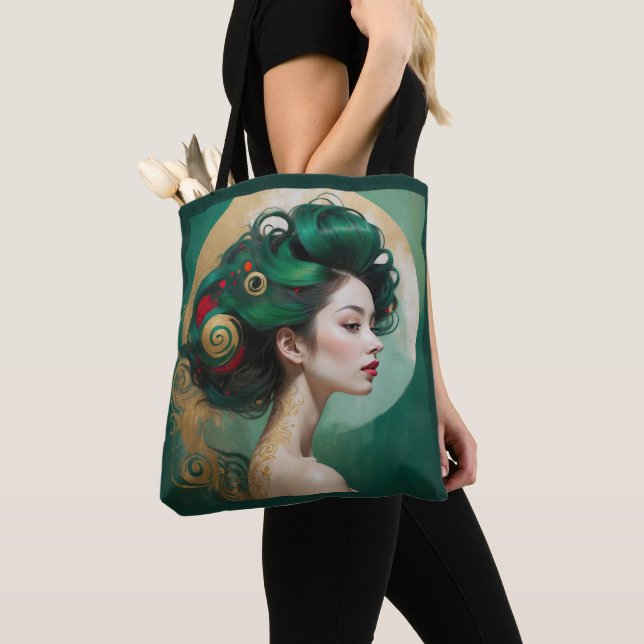 Bolso De Tela "Vesendra" - Belleza esculpida, musa eterna (Detalle)