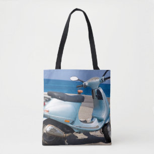 Bolso De Tela Vespa en la playa el   Ephesus, Turquía