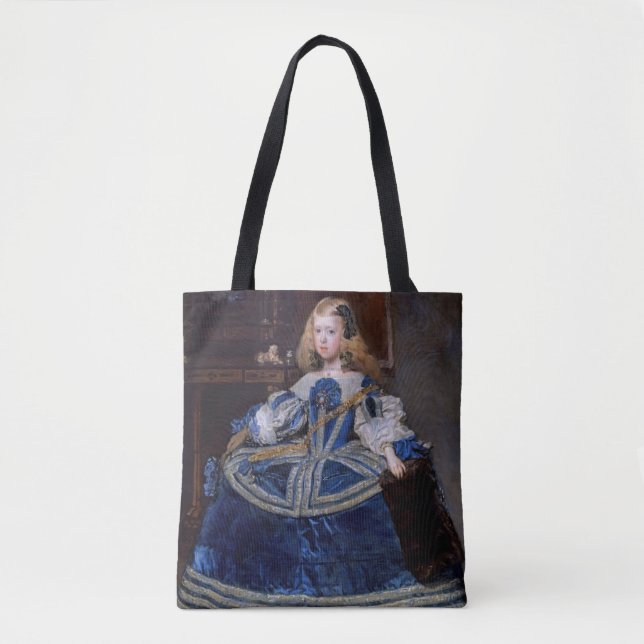Bolso De Tela Vestido azul de la infanta Margarita Teresa, Veláz (Anverso)