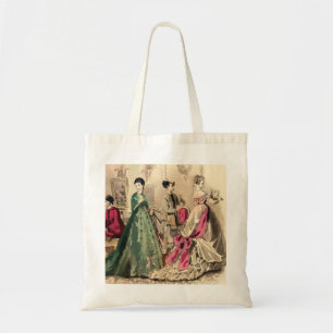 Bolso De Tela Vestido del Victorian con el arco rosado