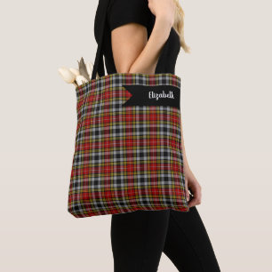 Bolso De Tela Vestido viejo de Buchanan Clan Escocia Tartán Plai