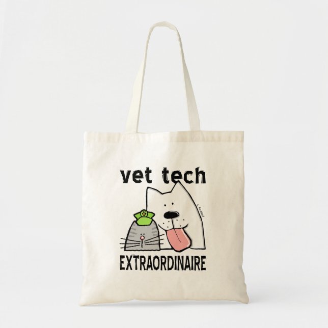 Bolso De Tela Vet Tech Extraordinaire (Frente)