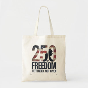 Bolso De Tela Veterano del 250º de la Libertad Defendida No Otor