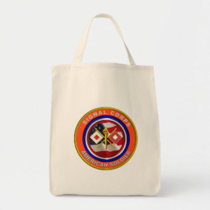 Bolso De Tela Veterano del Cuerpo de Señales del Ejército Orgu