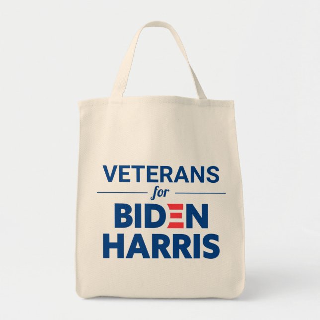 Bolso De Tela Veteranos para el Personalizado Biden Harris (Frente)