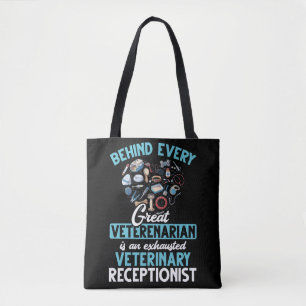 Bolso De Tela Veterinaria recepcionista Animal Veterinario