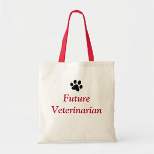 Bolso De Tela Veterinario futuro con la impresión negra de la