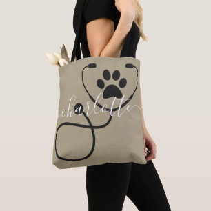 Bolso De Tela Veterinario personalizado Técnico veterinario Asis