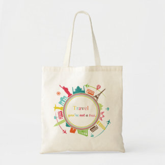 Bolso De Tela "viaja, no eres un árbol"