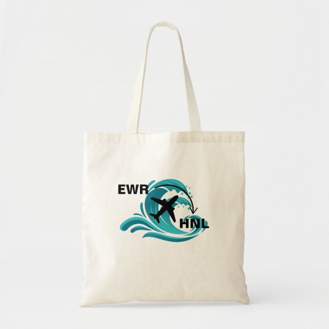 Bolso De Tela Viaje a Honolulu Hawaii (Frente)