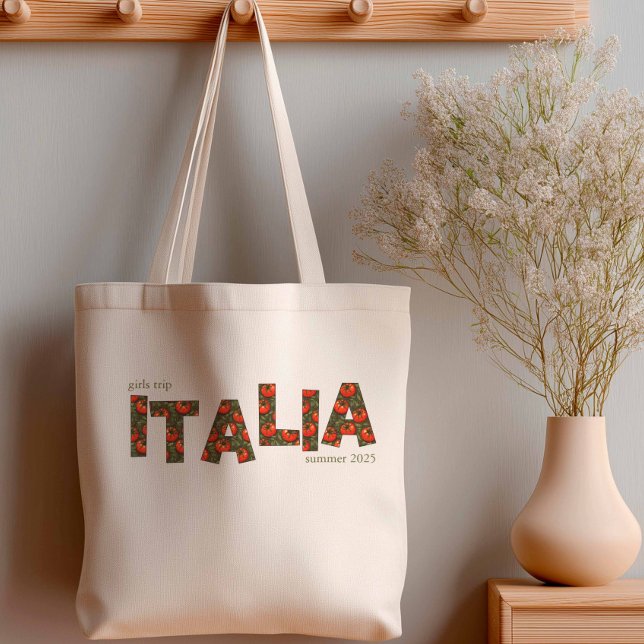 Bolso De Tela Viaje a Italia de Chicas de Tomate (Girls Trip Tote Bag)