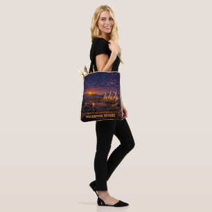 Bolso De Tela Viaje Crepuscular del Centenario de Holbrook Arizo