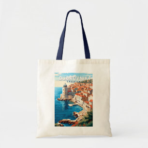Bolso De Tela Viaje de arte de Dubrovnik Croacia
