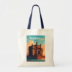 Bolso De Tela Viaje de arte de Ilustracion de la India en Bombay