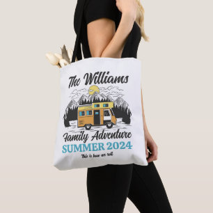 Bolso De Tela Viaje de carretera RV de la familia Vintage al air