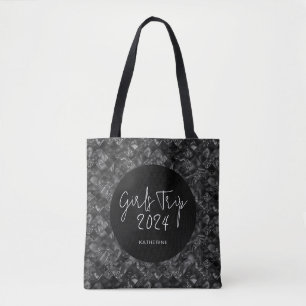 Bolso De Tela Viaje de Chicas Personalizado Elegante Falso Brill