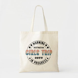 Bolso De Tela Viaje de Chicas personalizados en curso Gradiente