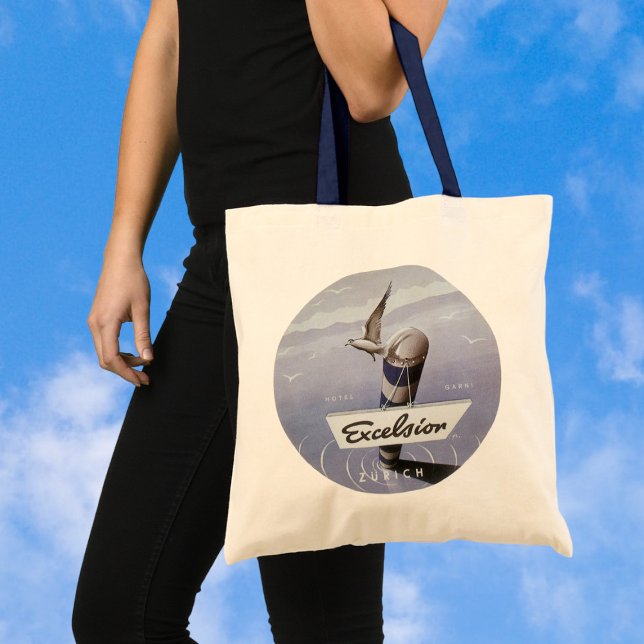 Bolso De Tela Viaje de época Excelsior Hotel Zurich Suiza (Subido por el creador)