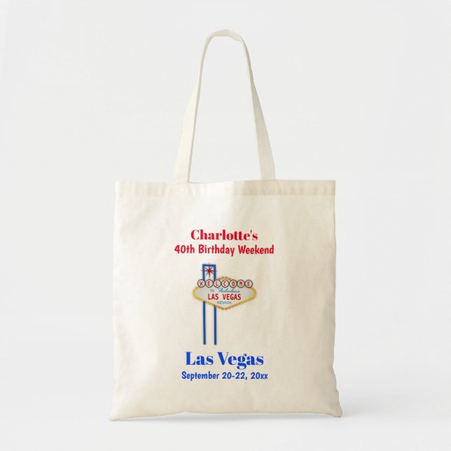 Bolso De Tela Viaje de fin de semana de la fiesta de cumpleaños  (Frente)