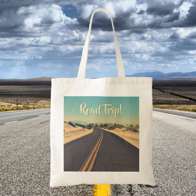Bolso De Tela Viaje de Guay Retro Day Carretera ancha de carrete (Road trip tote bag)