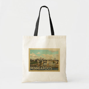 Bolso De Tela Viaje de la vieja ciudad de Minneapolis Minnesota