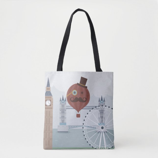 Bolso De Tela Viaje de Londres (Anverso)