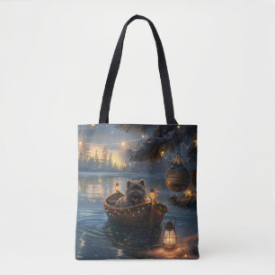 Bolso De Tela Viaje de los Navidades festivos Affenpinscher