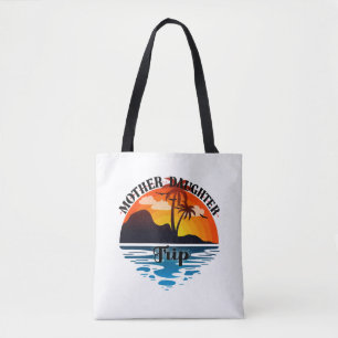 Bolso De Tela Viaje de Madre e Hija, Escape, Vacaciones en la Pl