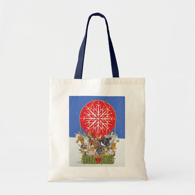 Bolso De Tela Viaje del navidad (Frente)