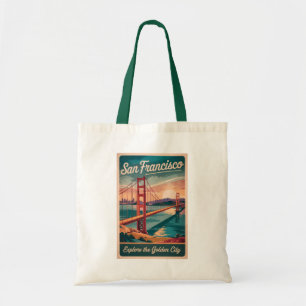 Bolso De Tela Viaje del puente Golden Gate de San Francisco Cali