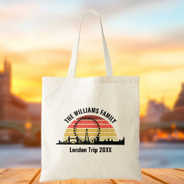 Bolso De Tela Viaje familiar de Personalizados Sunset en Londres