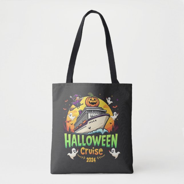 Bolso De Tela Viaje Familly Cruise Halloween 2024 (Anverso)