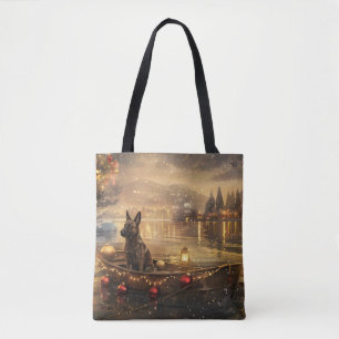 Bolso De Tela Viaje Festivo de Navidad del Malinoi Belga