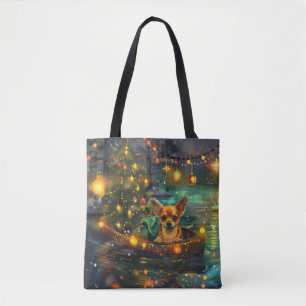 Bolso De Tela Viaje Festivo de Navidad en Chihuahua